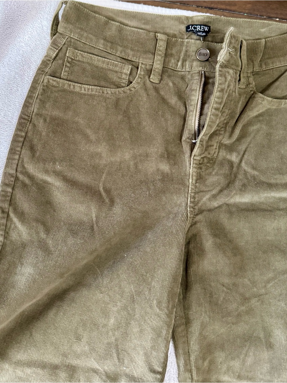 J. Crew Olive Corduroy Pants